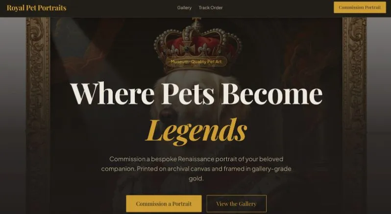 Royal Pet Portraits